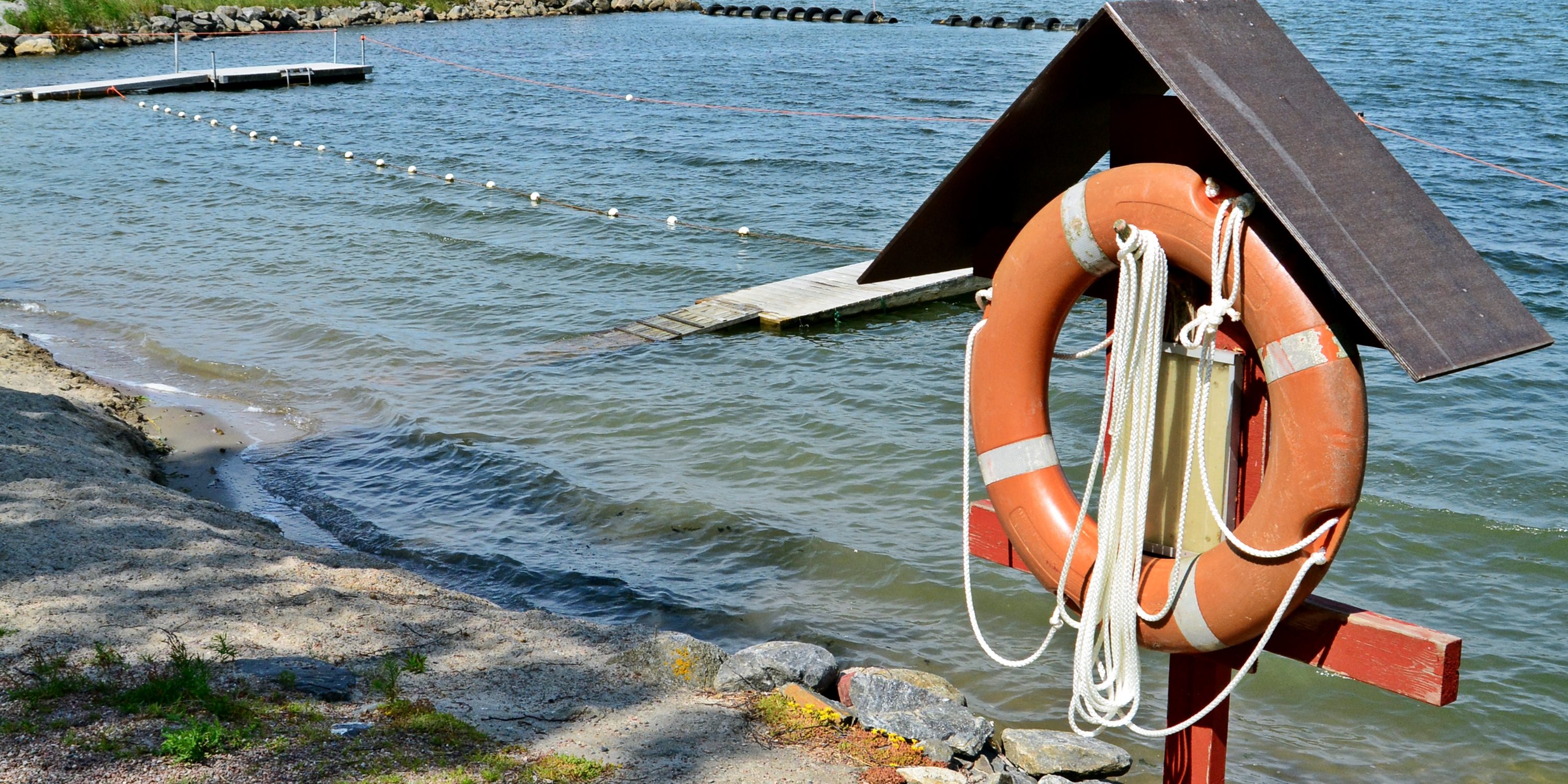 Bild från Harrström badstrand / Kuva Harrströmin uimarannalta