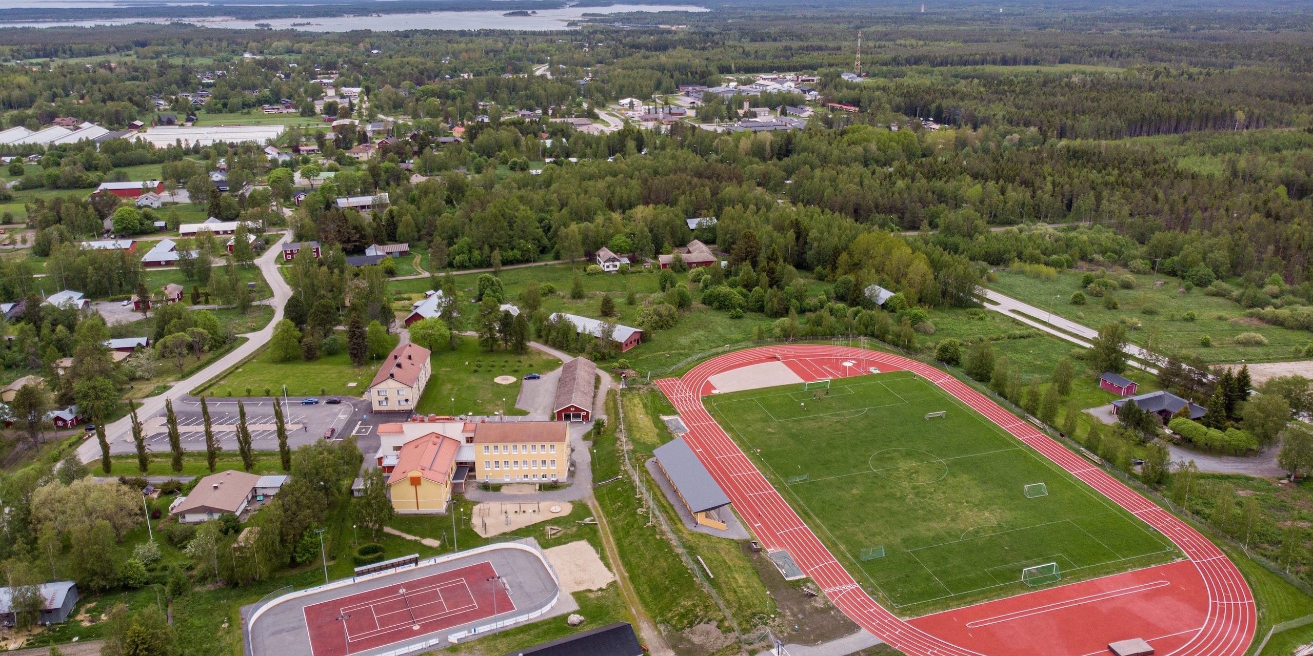 Bild av Korsnäs arena / Kuva Korsnäsin areenasta