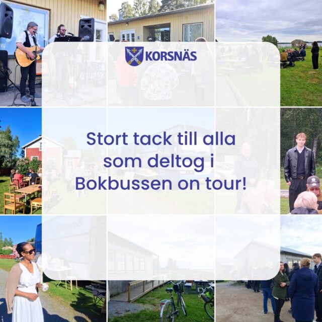 Från kommunens sida vill vi tacka för tre fina kvällar runt om i kommunen med Bokbussen on tour! ☀

Tack till alla förtroendevalda i olika roller som deltagit, alla föreningar som bjudit upp med olika godsaker, alla gäster och deltagare i olika åldrar som mött oss. 

Och ett stort tack till bibliotekspersonalen som hittar bidrag och mötesplatser åt oss!