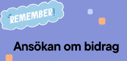 Välkomna med era ansökningar!